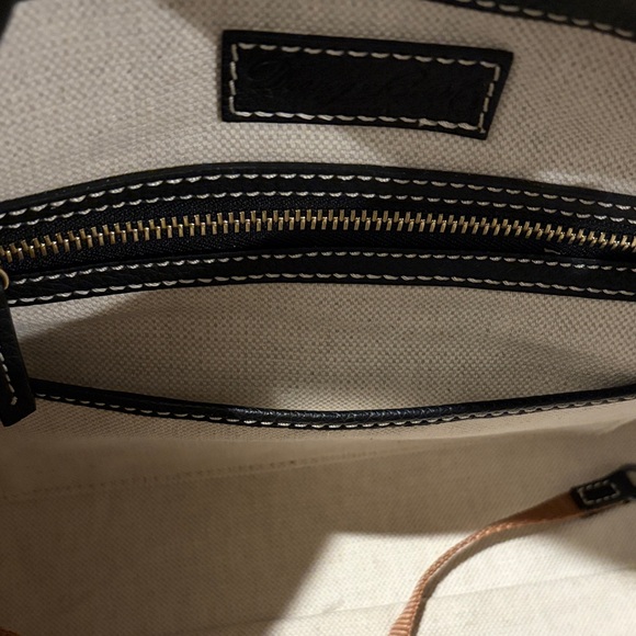 DOONEY & BOURKE Leather Handbag Sorrento Satchel Purse Crossbody, Black/NWT - Picture 14 of 16